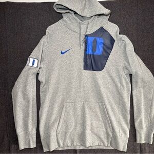 Nike Men’s Xl Duke Hoodie Sweater Gray Blue  University NC Blue Devils